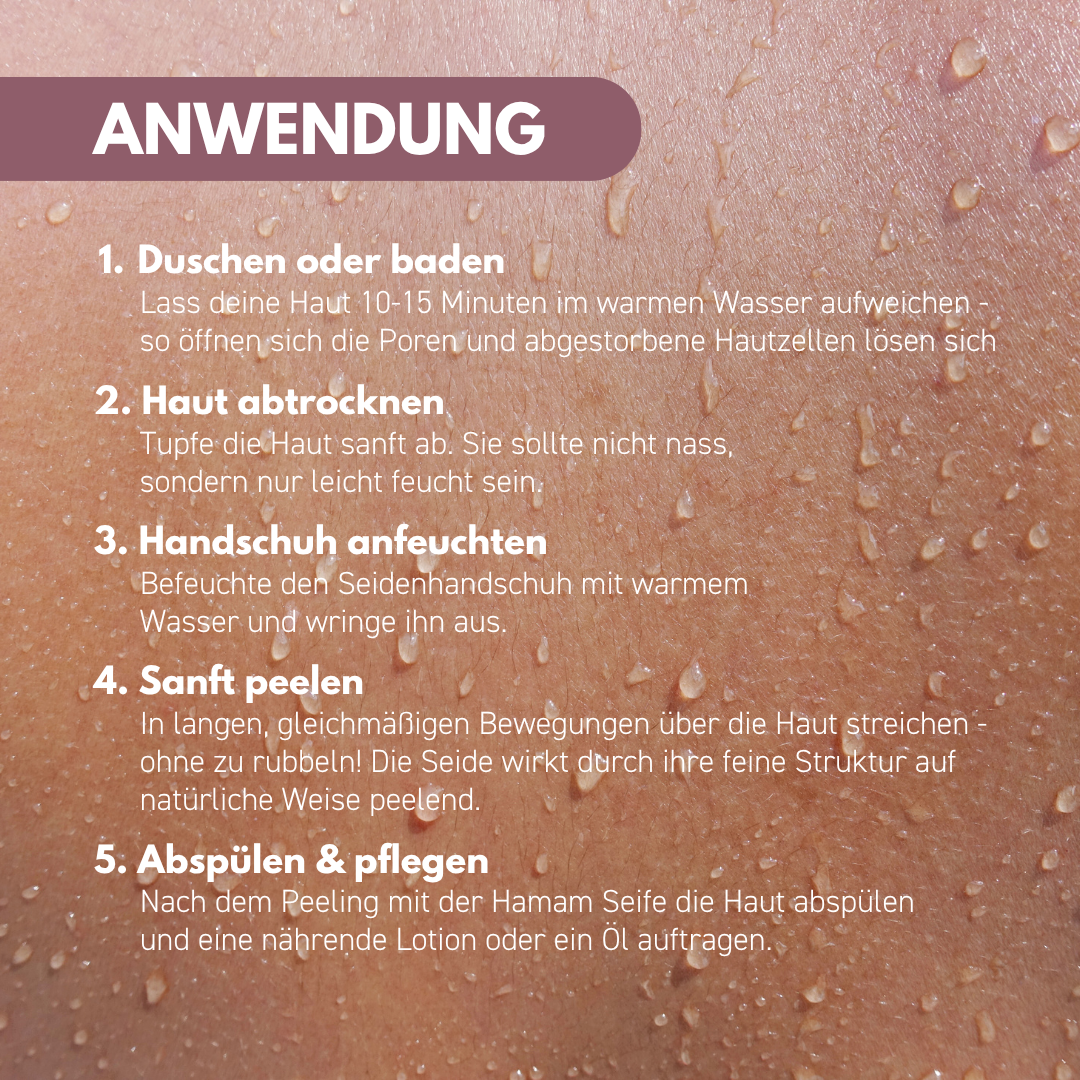 *NEU* Seiden Peelinghandschuh Körper