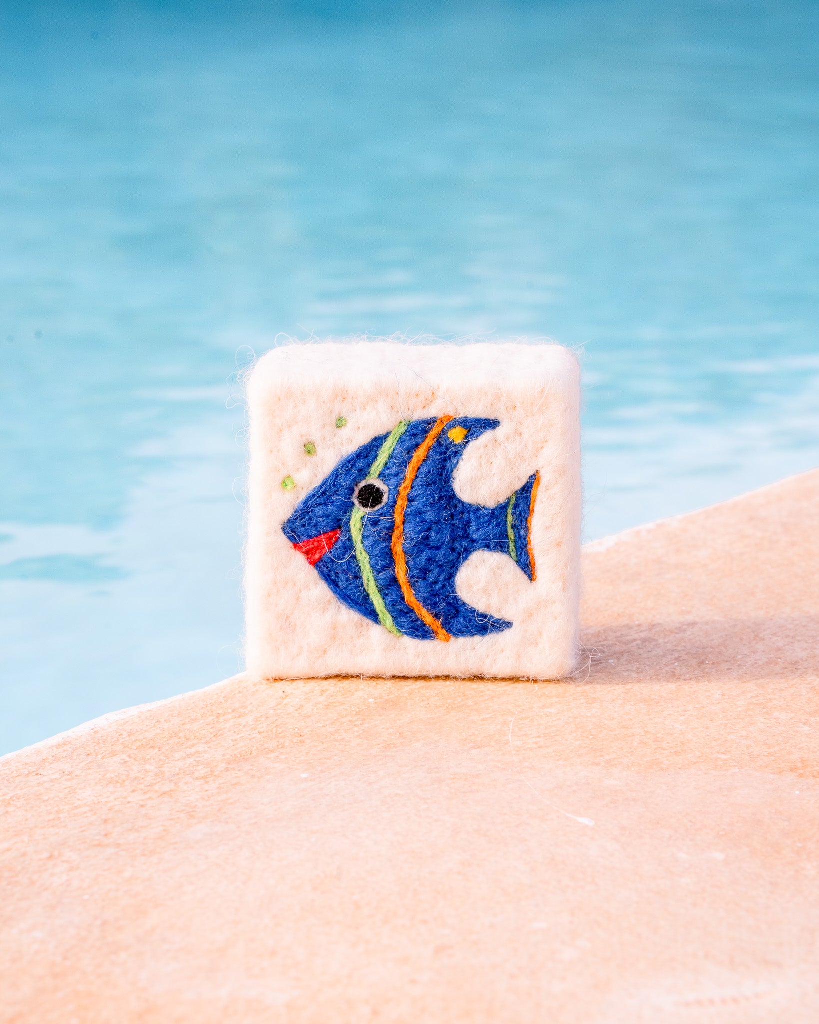 K2 Filz Seife - blauer Fisch