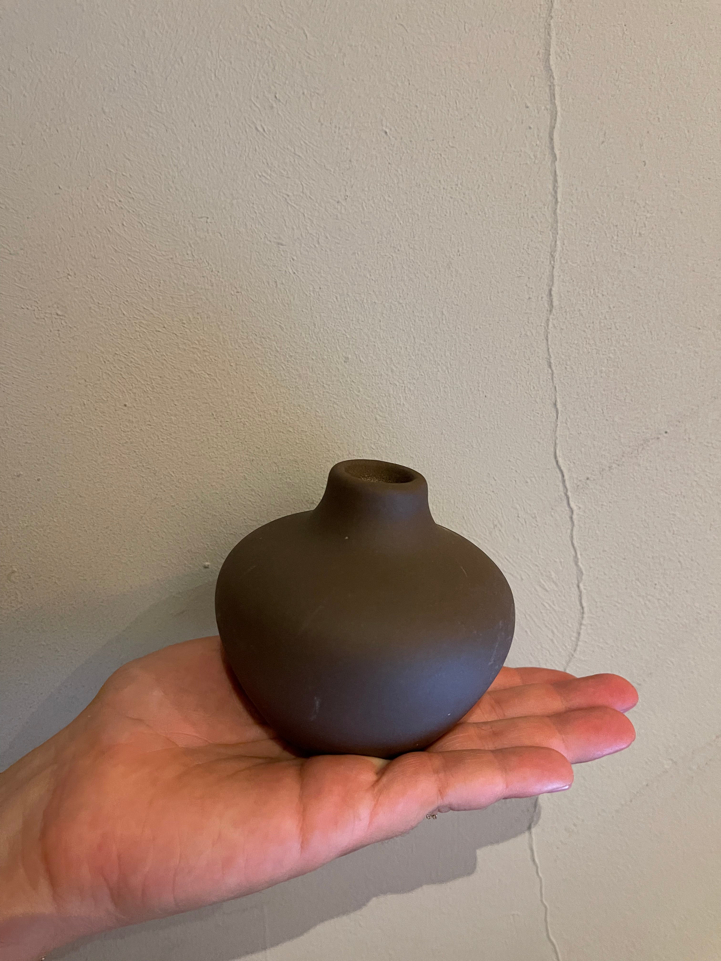 Keramik Vase oval matt