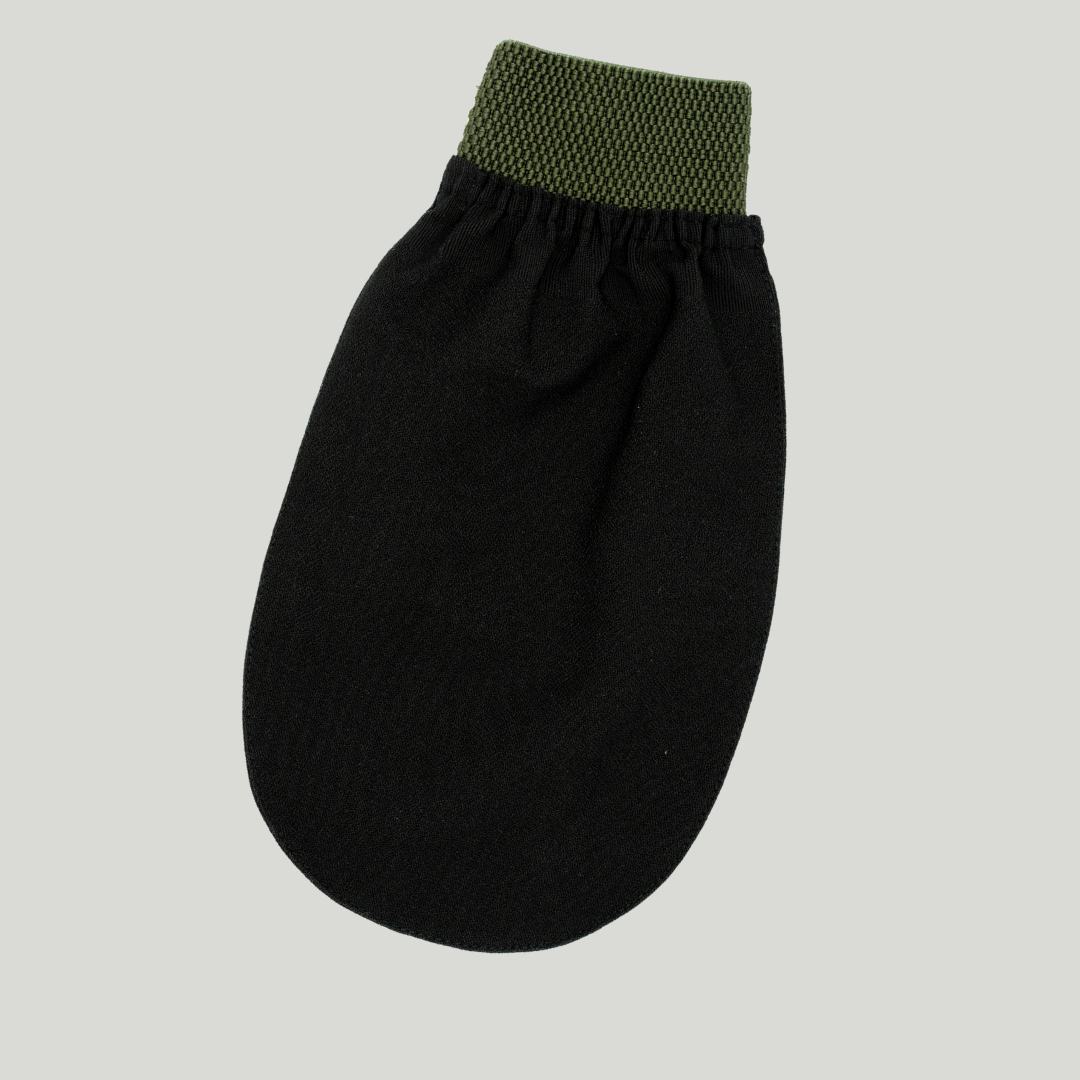 *NEU* Peelinghandschuh mit Gummibund Körper Schwarz